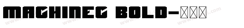 MachineC Bold字体转换
